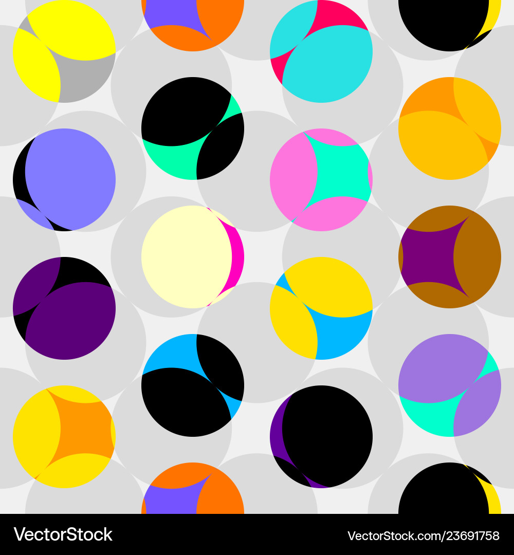 Patchwork Polka Dot Pattern vector image