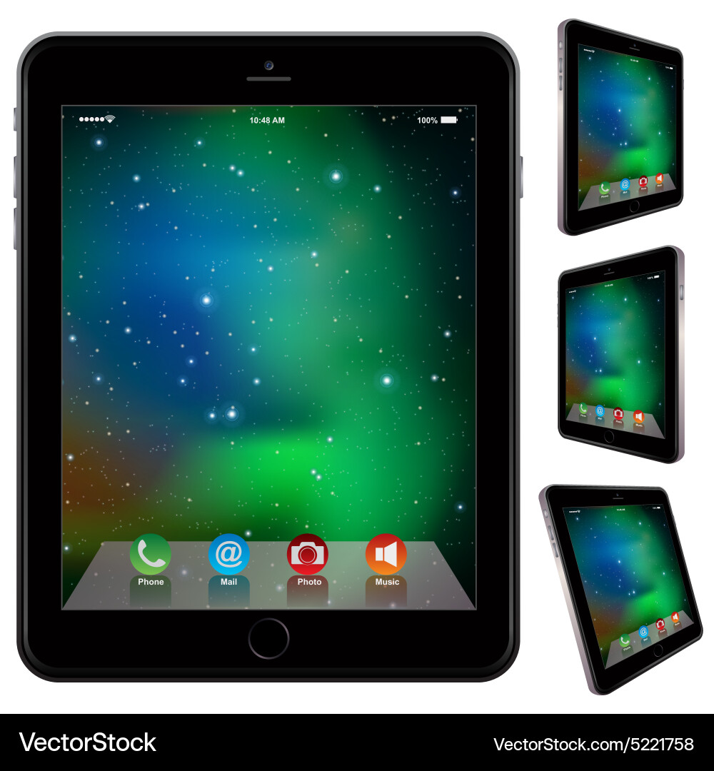 Photo realistic tablet similar to ipad style Vector Image