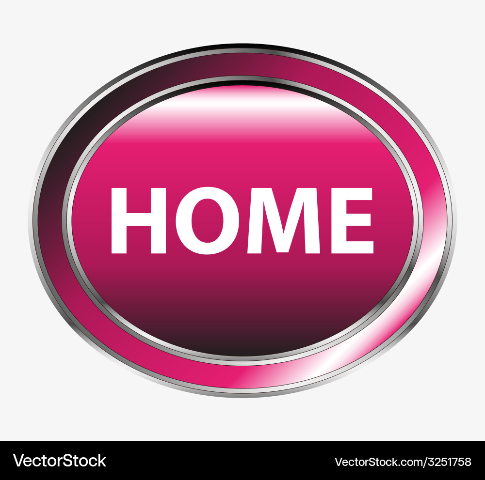 Web button homebutton vector image