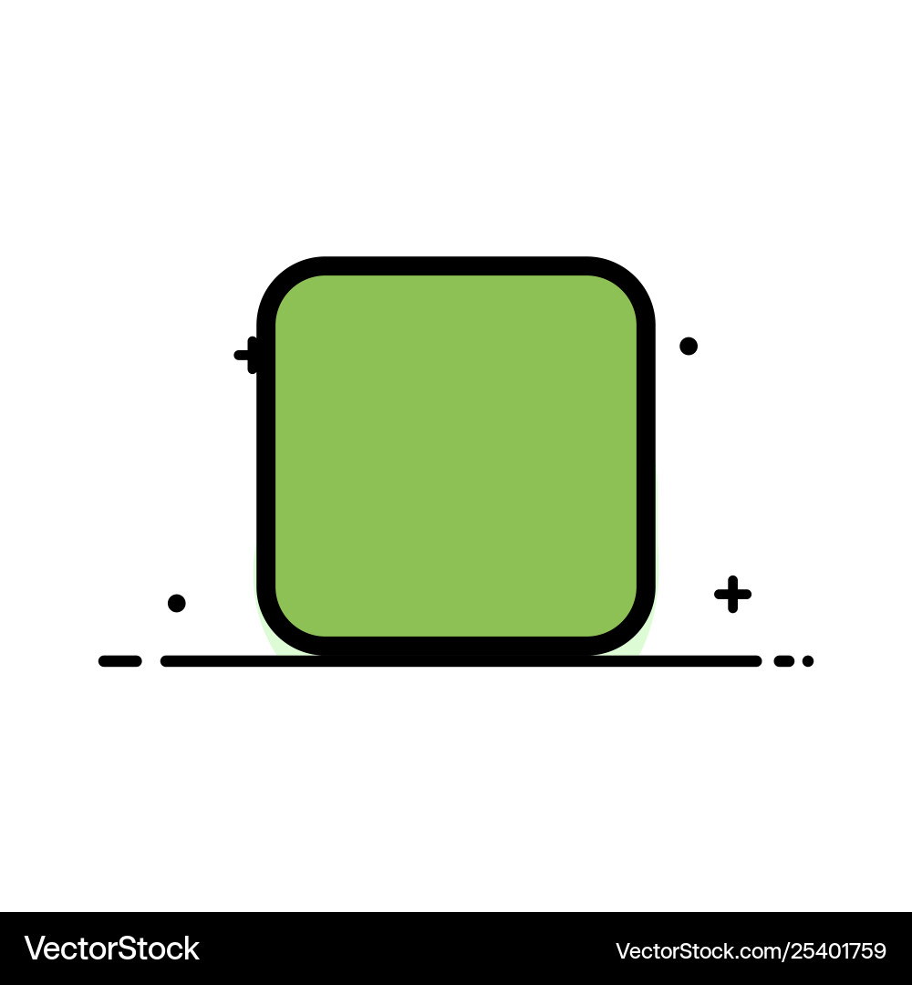 Box checkbox unchecked business flat line filled Box checkbox unchecked business flat line filled vector image