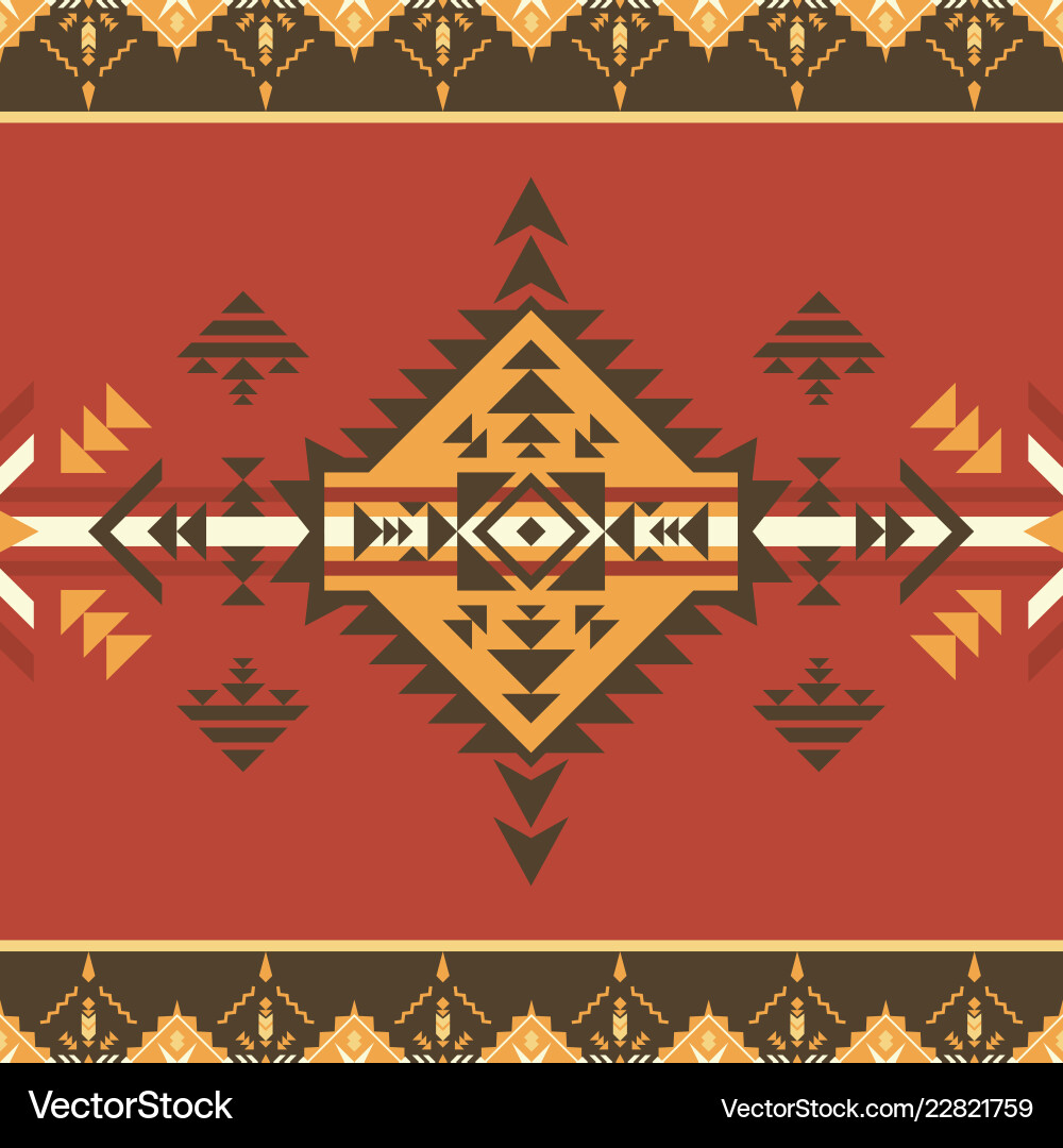 Ethnic seamless pattern aztec native american Ethnic seamless pattern aztec native american vector image
