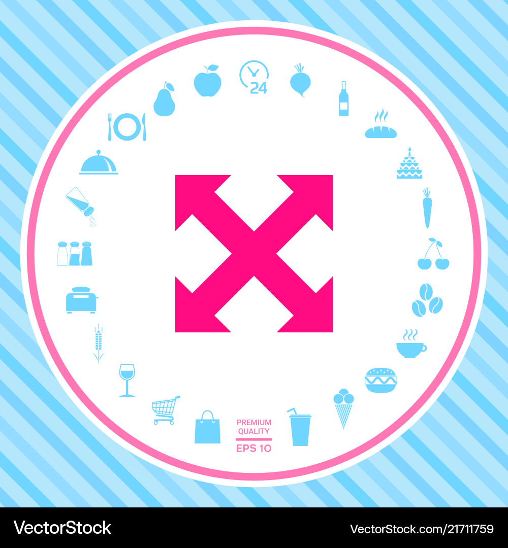 Extend resize enlarge icon Extend resize enlarge icon Vector Image