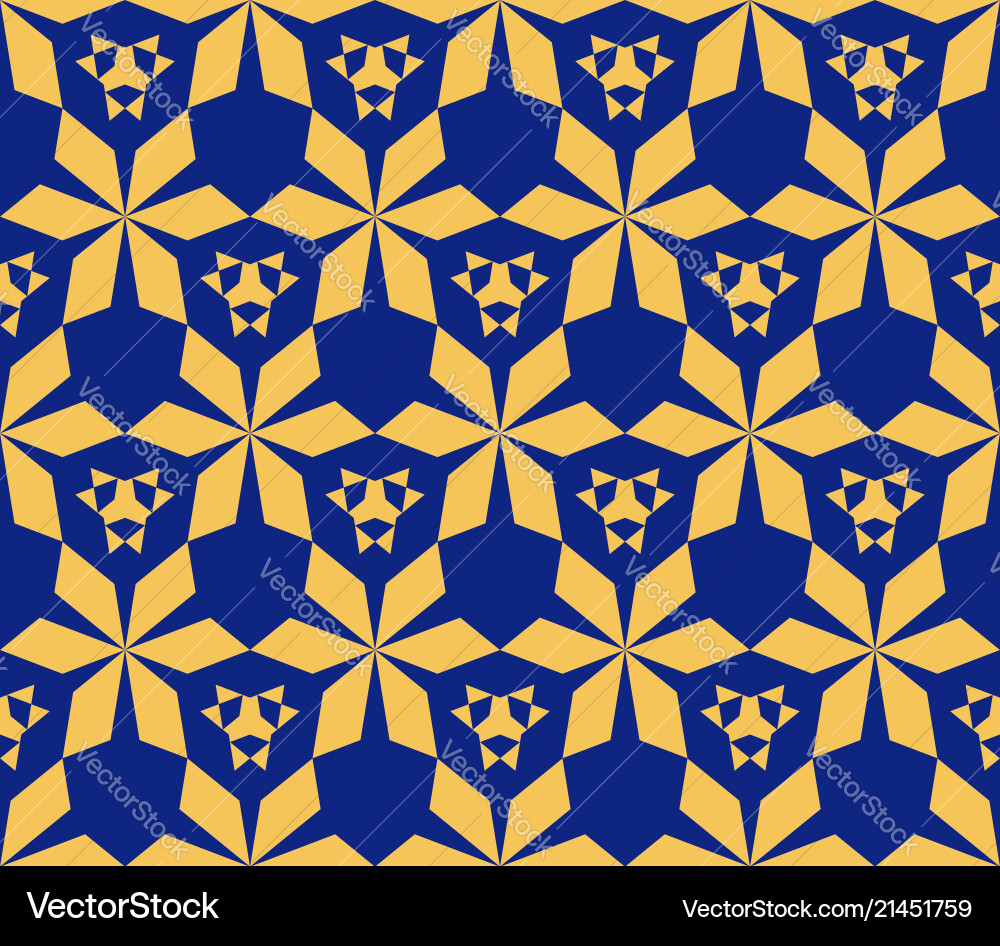 Geometric seamless pattern hexagonal grid Geometric seamless pattern hexagonal grid vector image