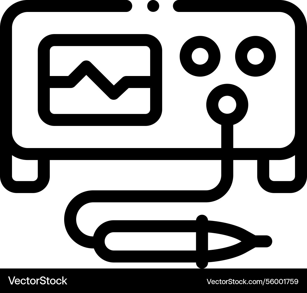 Osmium icon thin linear style design isolated Osmium icon thin linear style design isolated vector image