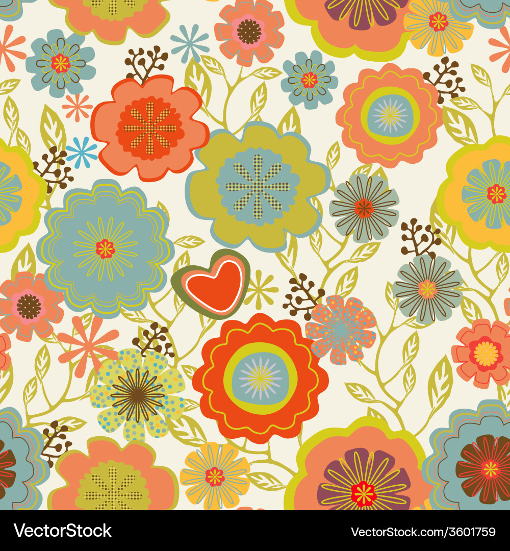 Seamless vintage pattern Vector Image