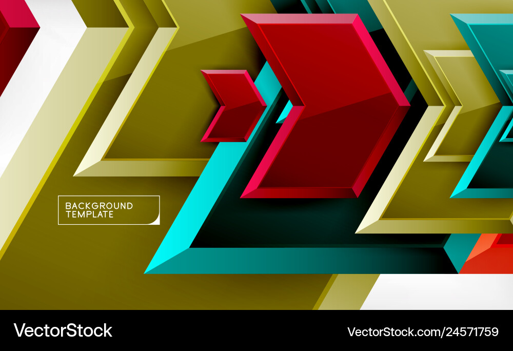 Techno arrow background template design Vector Image