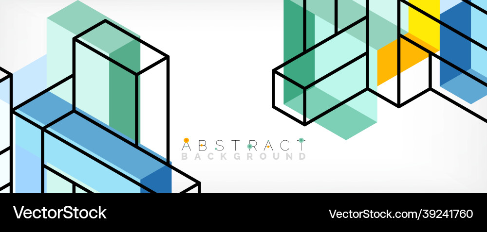Abstract background 3d cubes cubic elements Abstract background 3d cubes cubic elements vector image