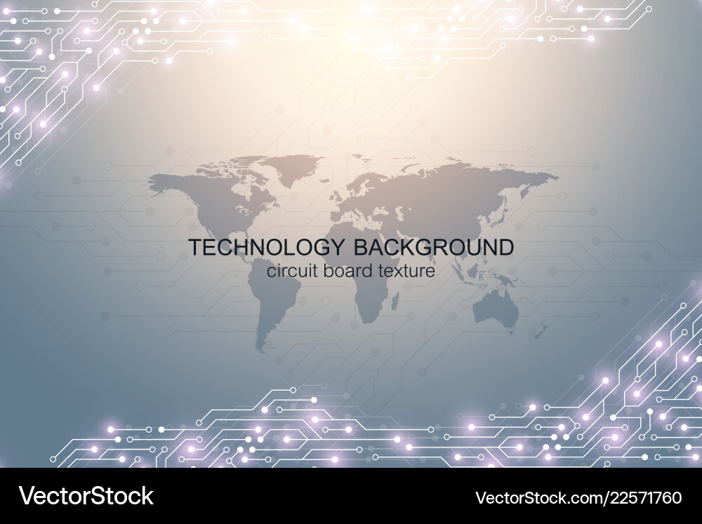 Computer Circuit Board Background vector image
