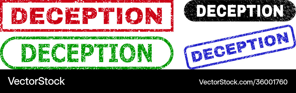 Deception rectangle seals using corroded texture vector image