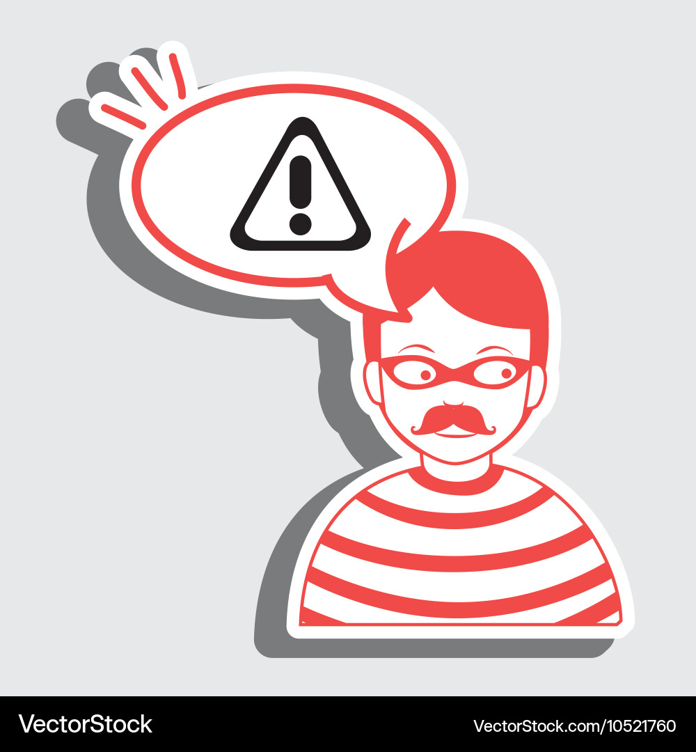 Hacker information app icon vector image