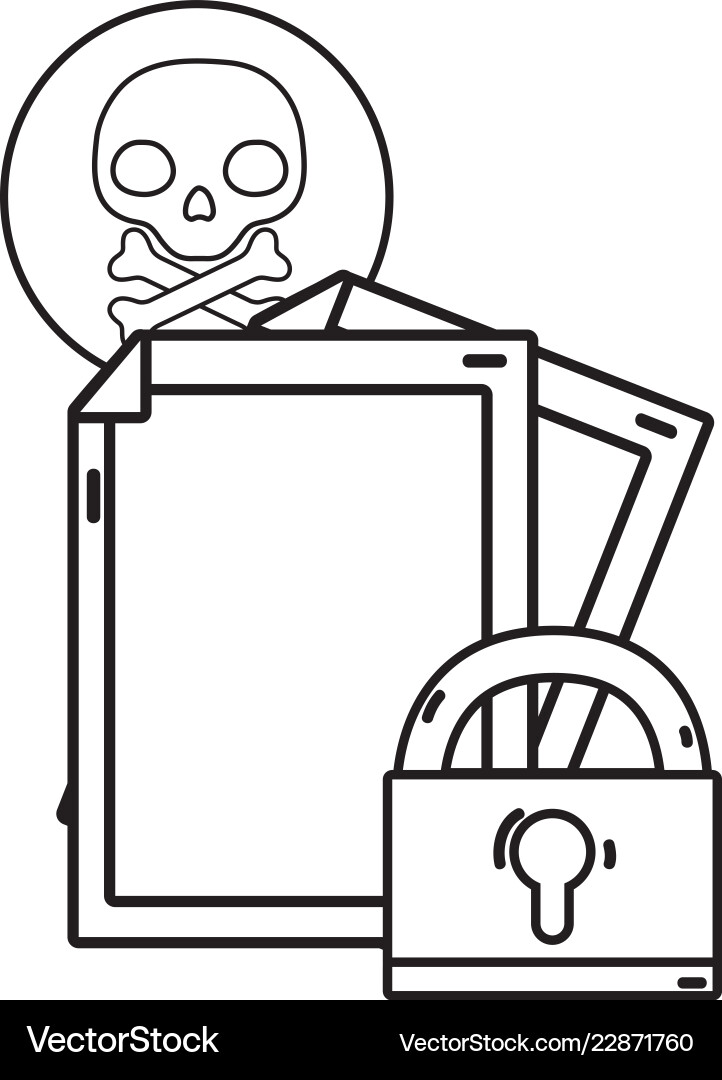 Isolated security system design vector image