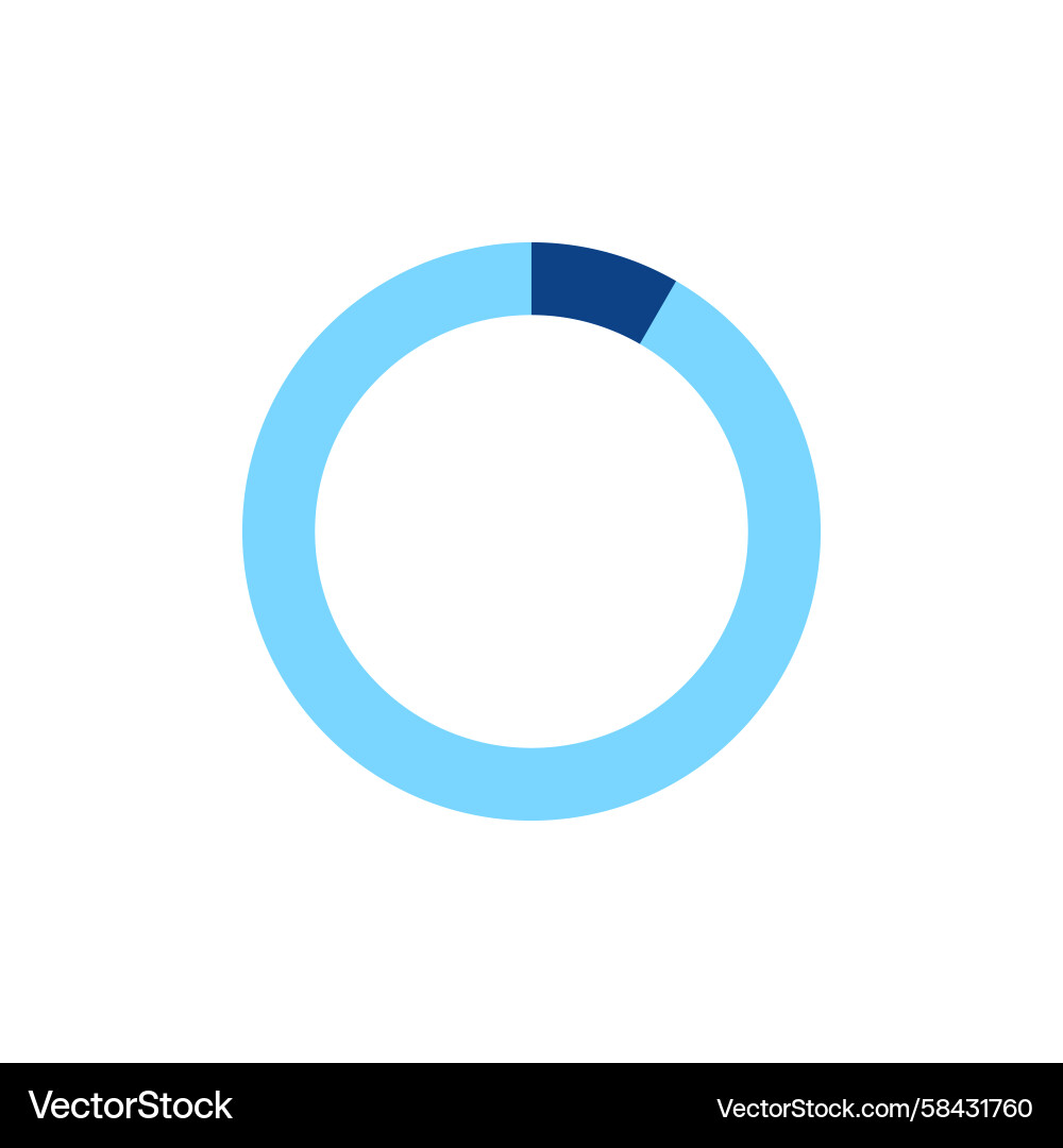 Loading Progress Circle Icon Vector Image