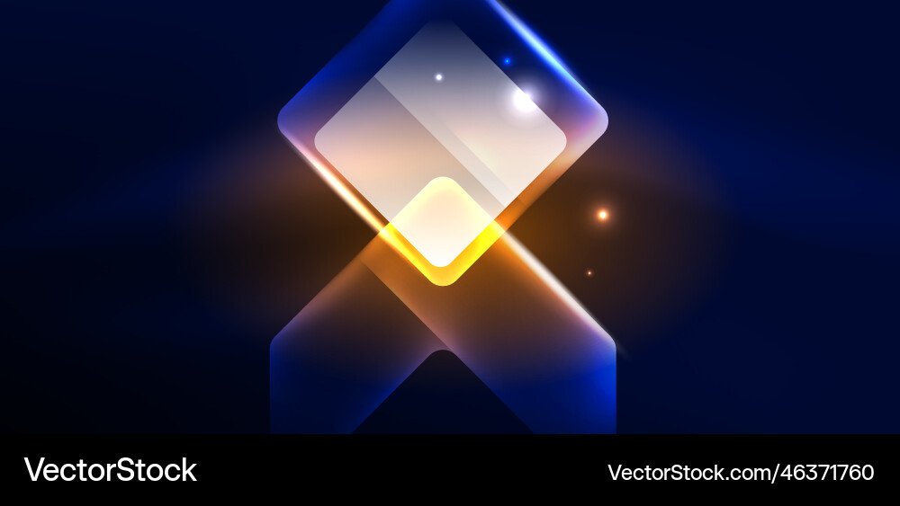 Neon speed arrow and line shapes background hi Neon speed arrow and line shapes background hi vector image