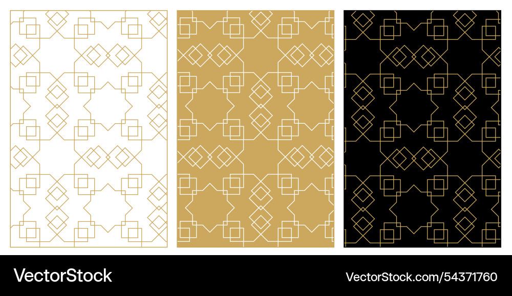 Set of patterns with crosses stripes lines Vector Image