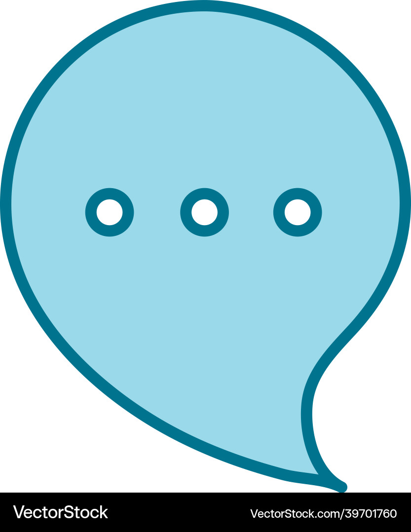 Speech bubble message Vector Image