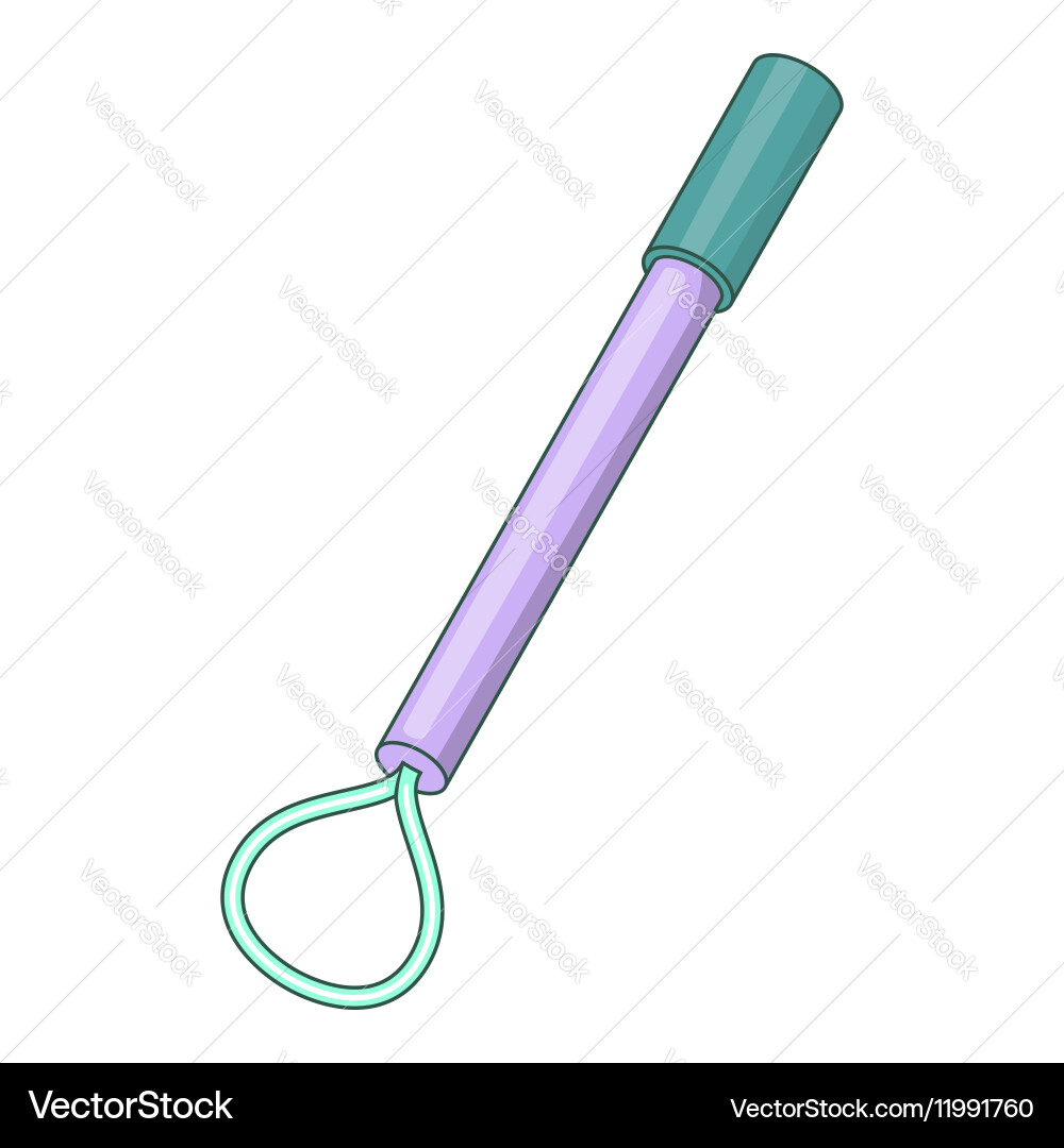 Stick with loop icon cartoon style Vector Image