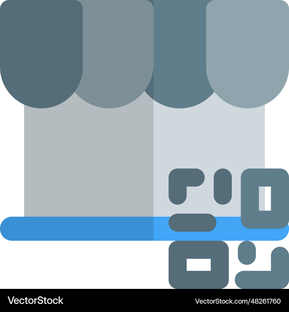 Store details embedded in a barcode vector image