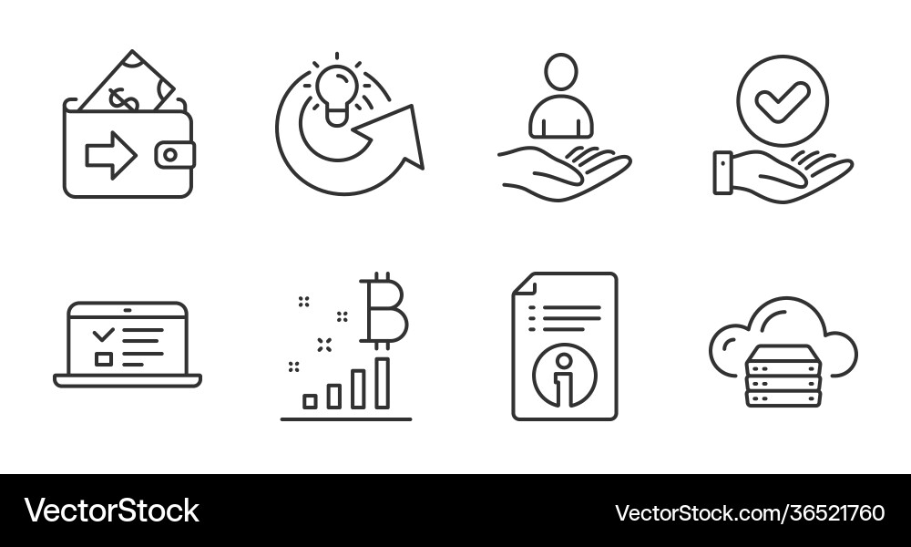 Web-Vorträge Geldbörse und teilen Ideen Icons Set Web-Vorträge Geldbörse und teilen Ideen Icons Set vektorbild