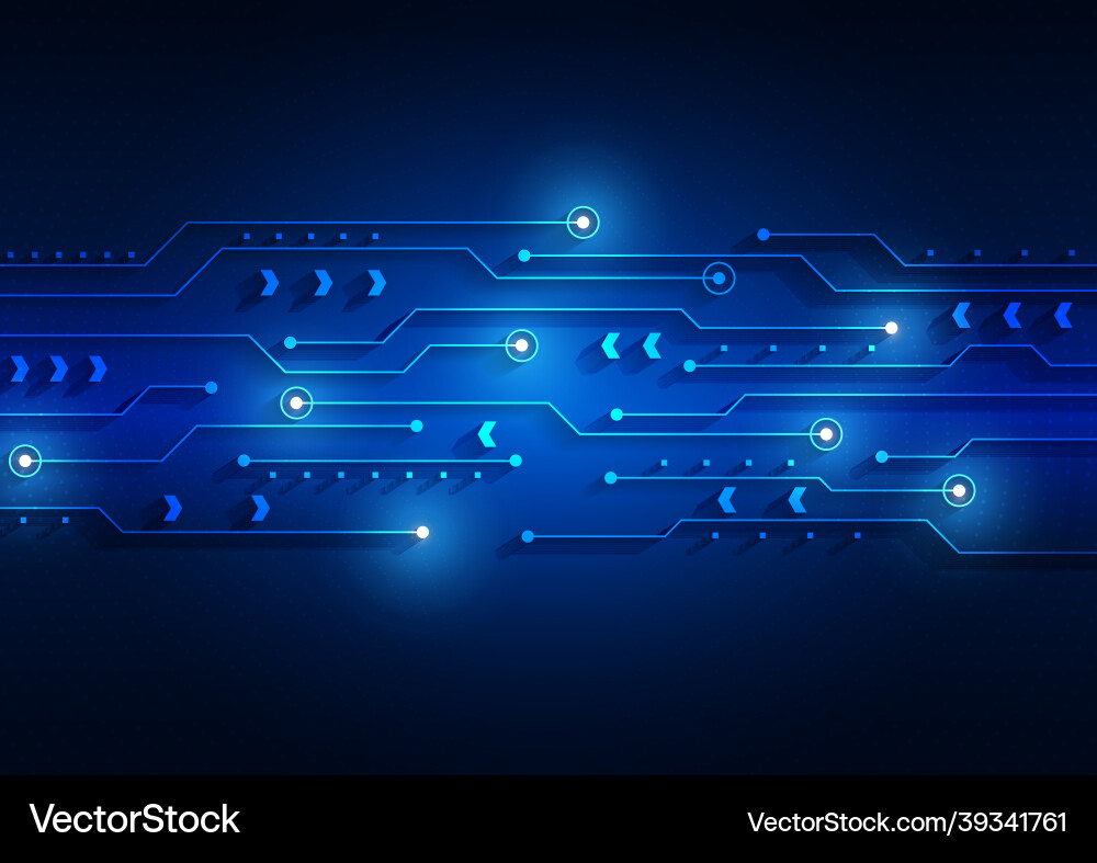 Circuit technology background with hi-tech Circuit technology background with hi-tech vector image
