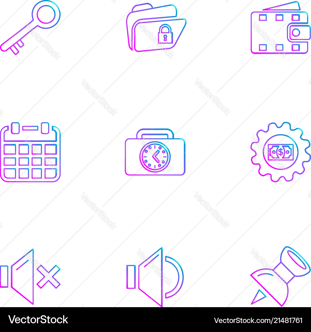 Document sound multimedia user interface vector image
