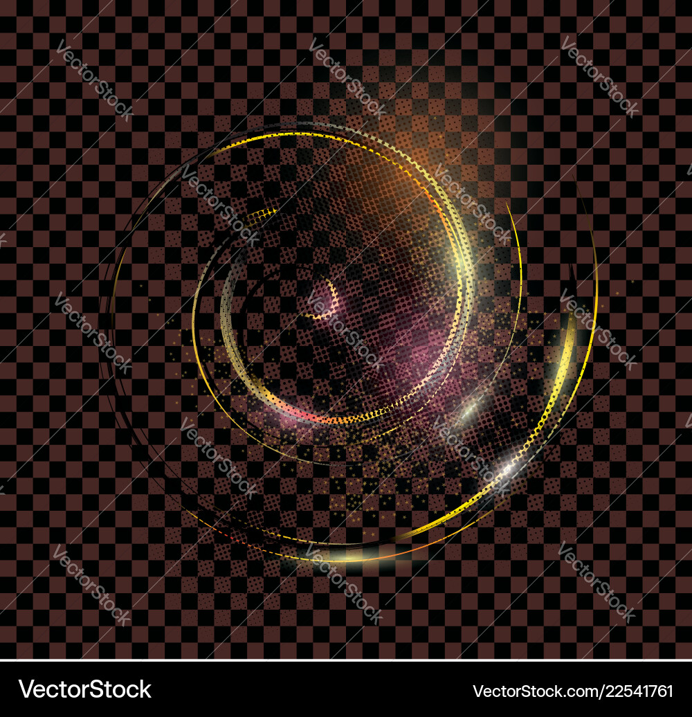 Light effect on transparent Light effect on transparent vector image