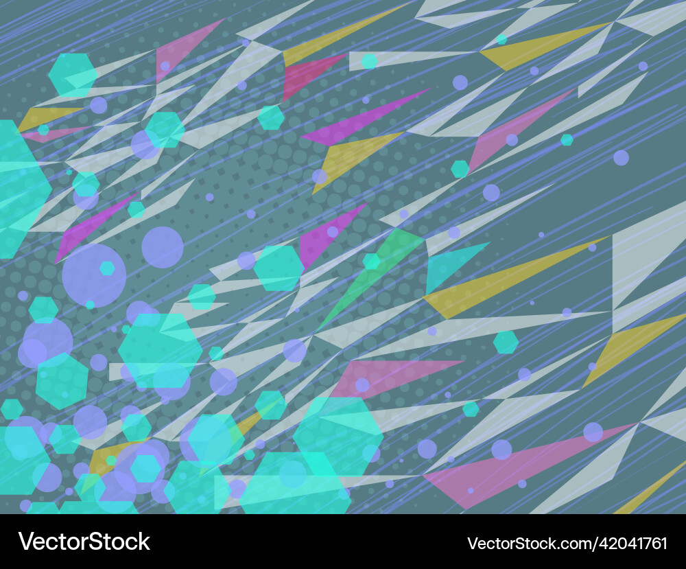 Retro Triangles Abstract Background vector image