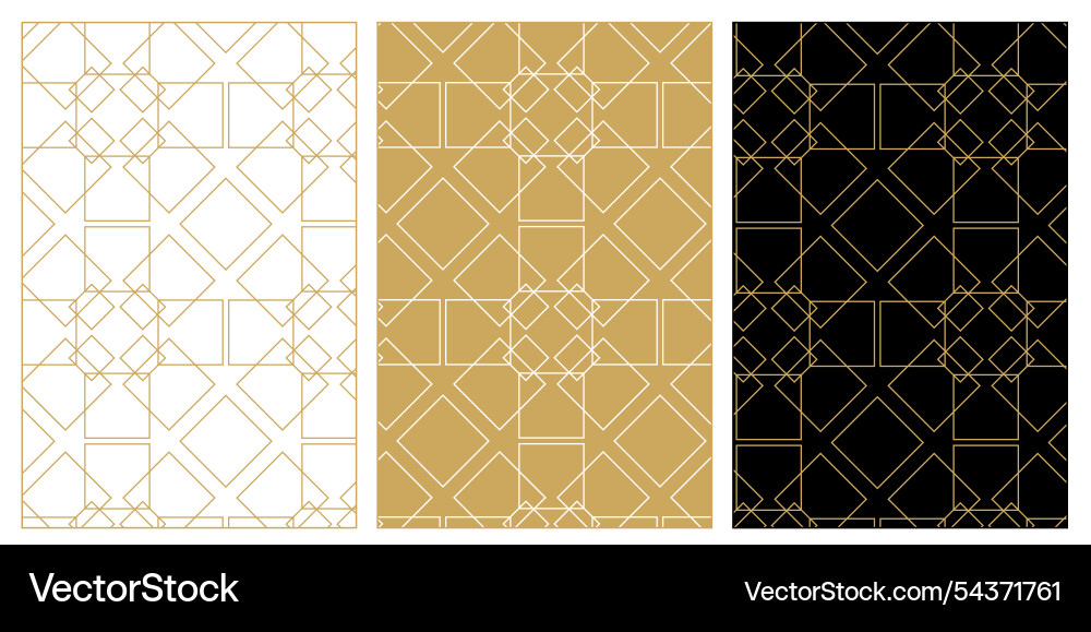 Set of patterns with crosses stripes lines Vector Image