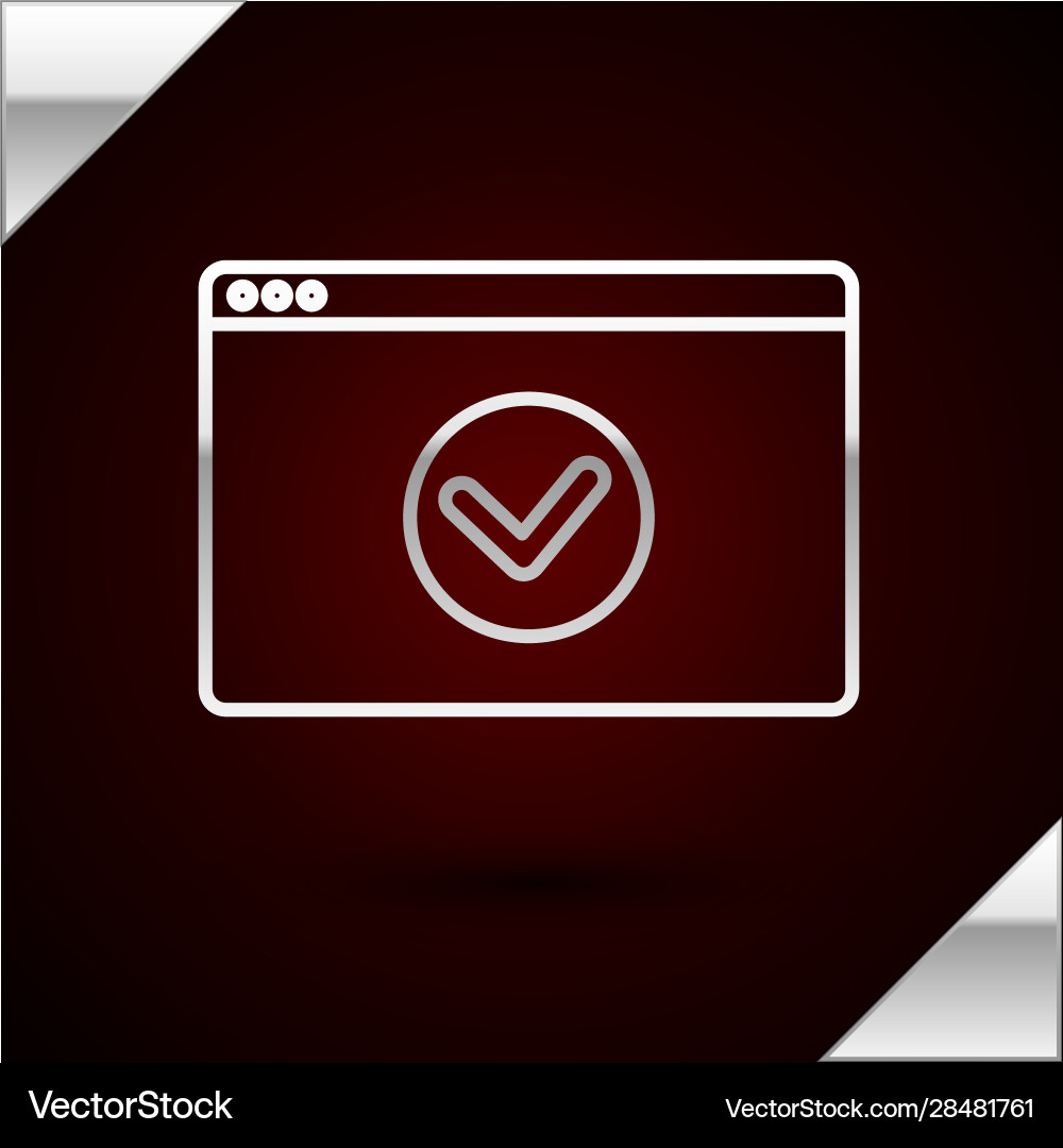 Silver line secure your site with https ssl icon Silver line secure your site with https ssl icon vector image