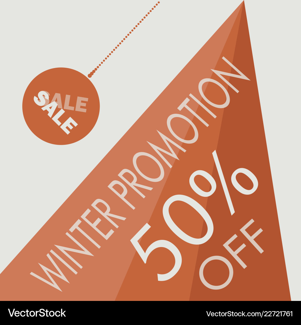 Simple background with promotion text vector image