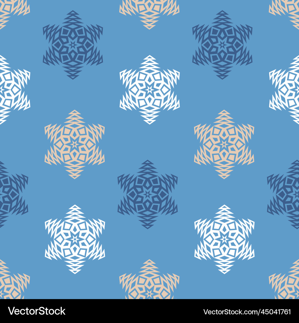 Snowflake ice seamless pattern for textile design Snowflake ice seamless pattern for textile design vector image