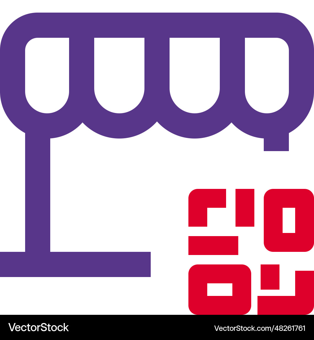 Store details embedded in a barcode vector image