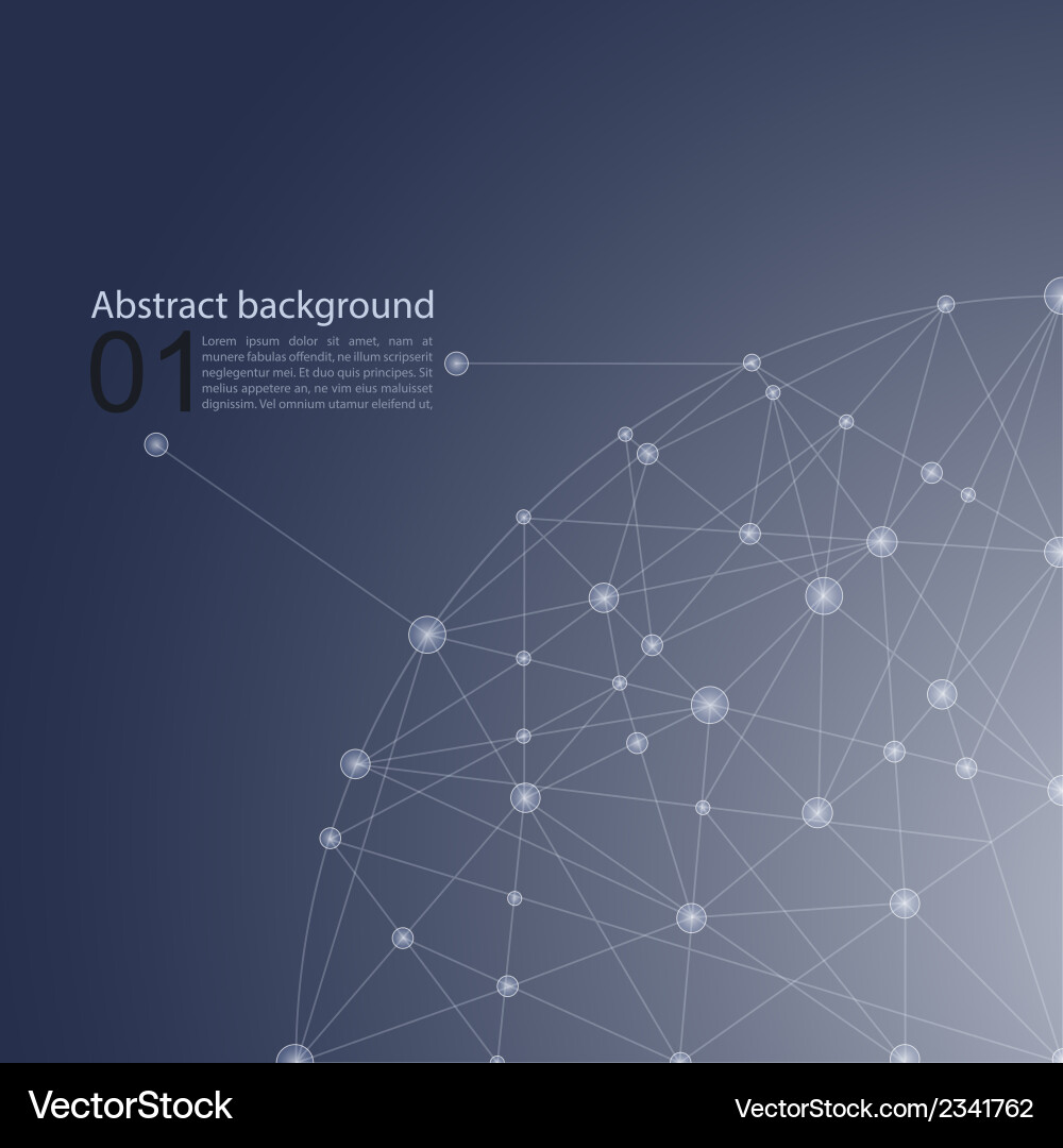 Abstract Mesh Background with Glowing Lines vector image
