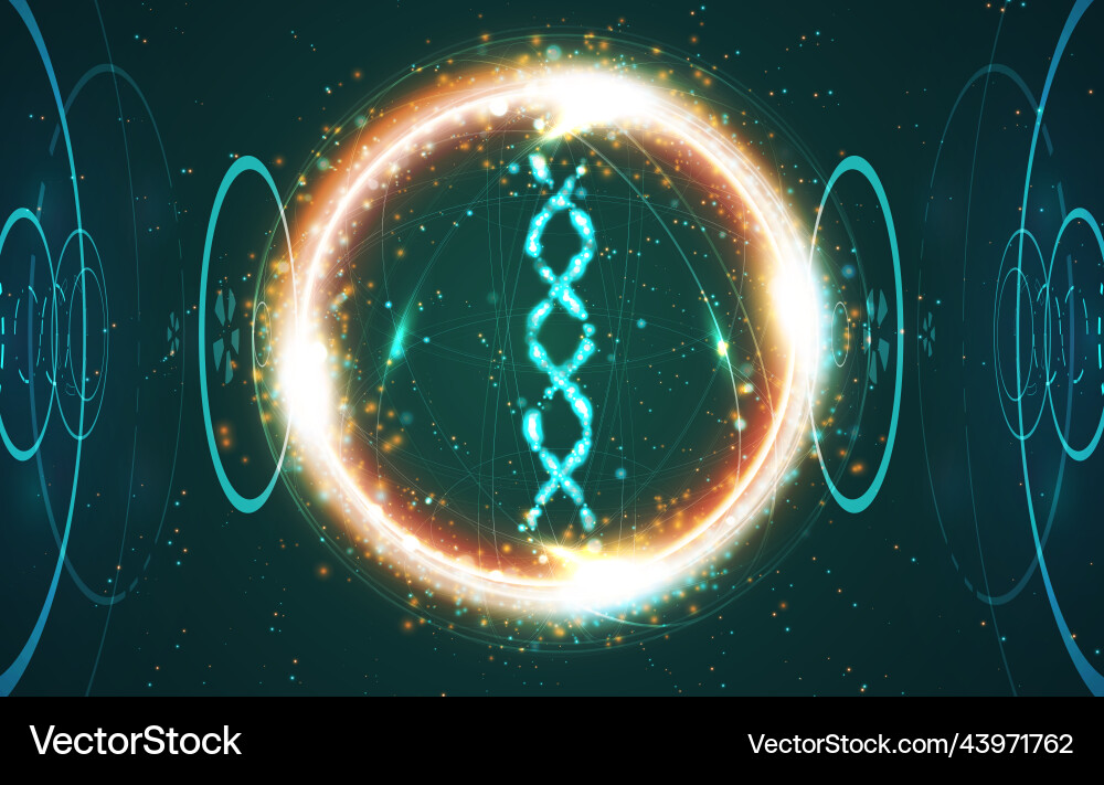 Big genomic data visualization Big genomic data visualization vector image