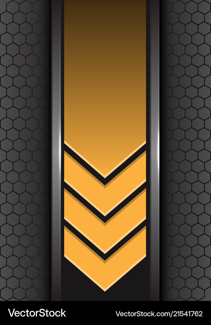 Dynamic Hexagon Mesh Arrow Vector Image