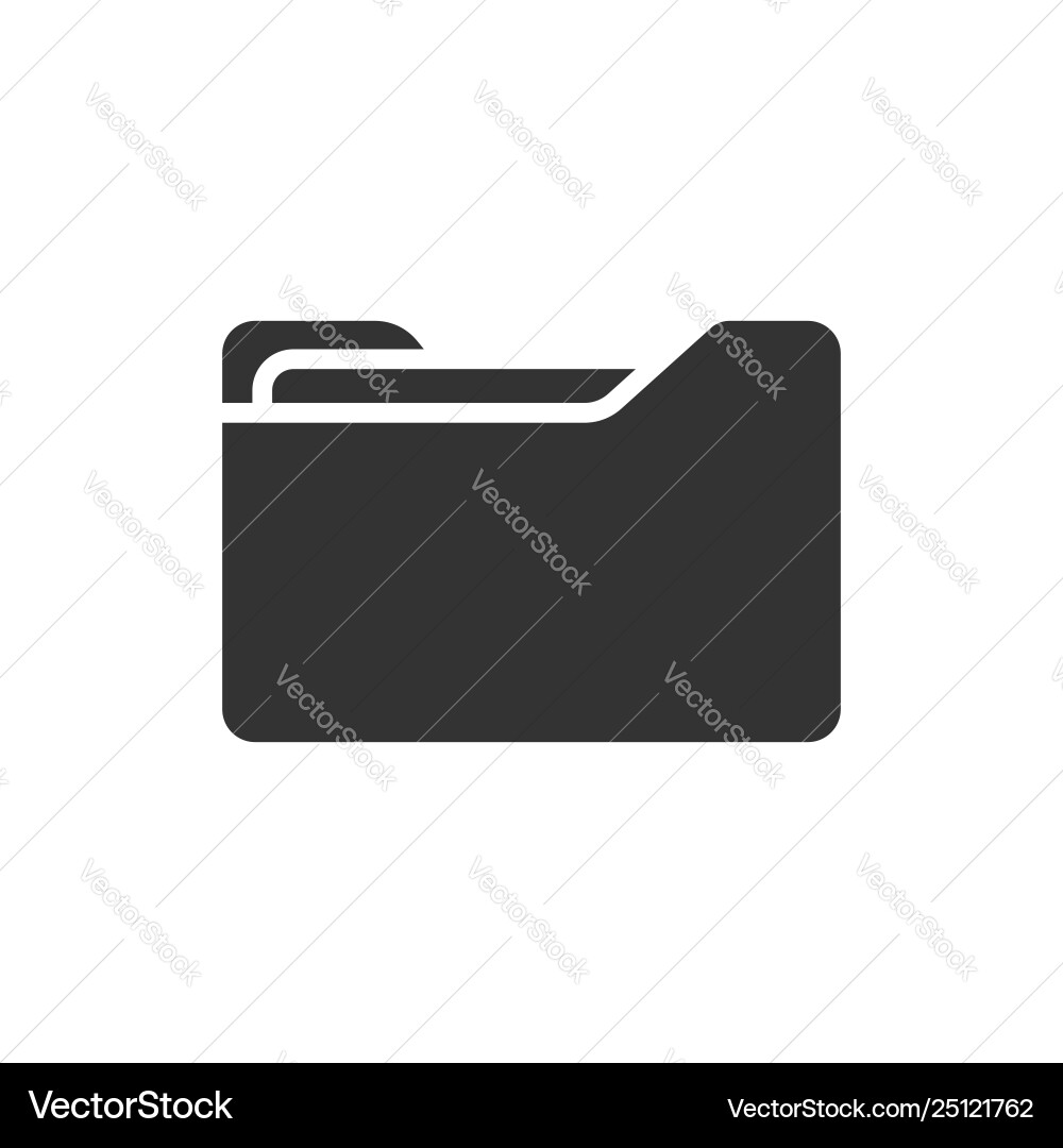 File folder icon in flat style documents archive File folder icon in flat style documents archive vector image