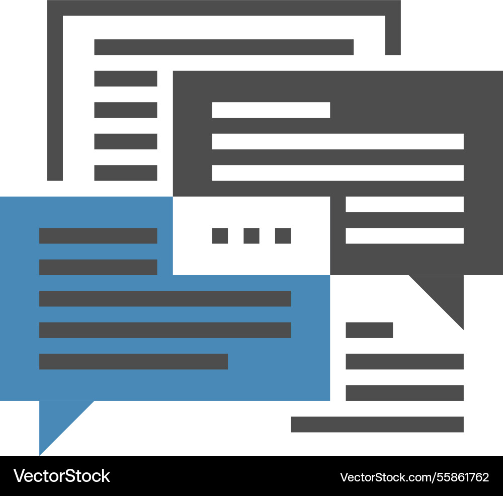 Konversation flaches Web-Icon-Konzept Konversation flaches Web-Icon-Konzept vektorbild
