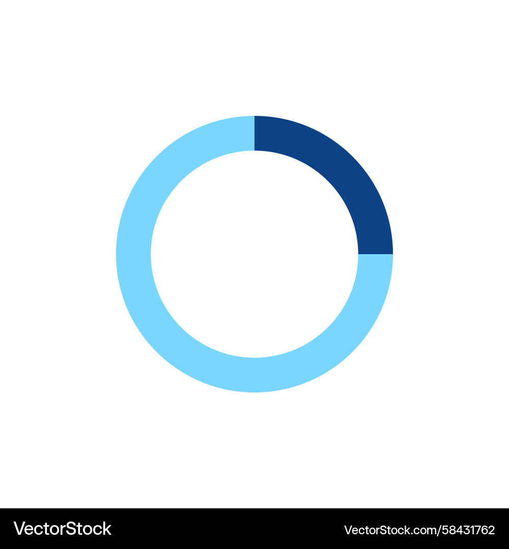 Loading Progress Circle Icon Vector Image