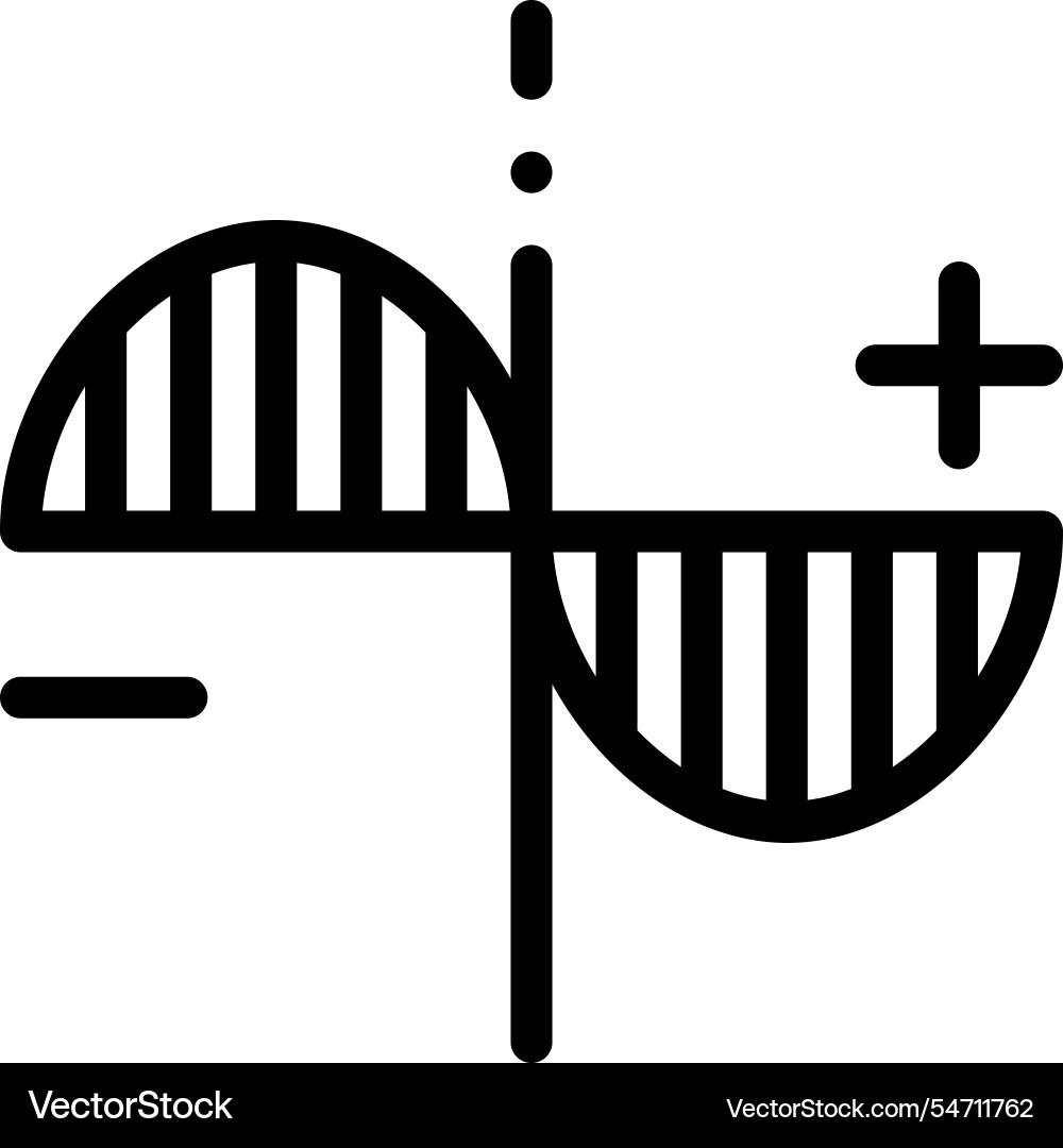 Market icon thin linear style design isolated Market icon thin linear style design isolated vector image