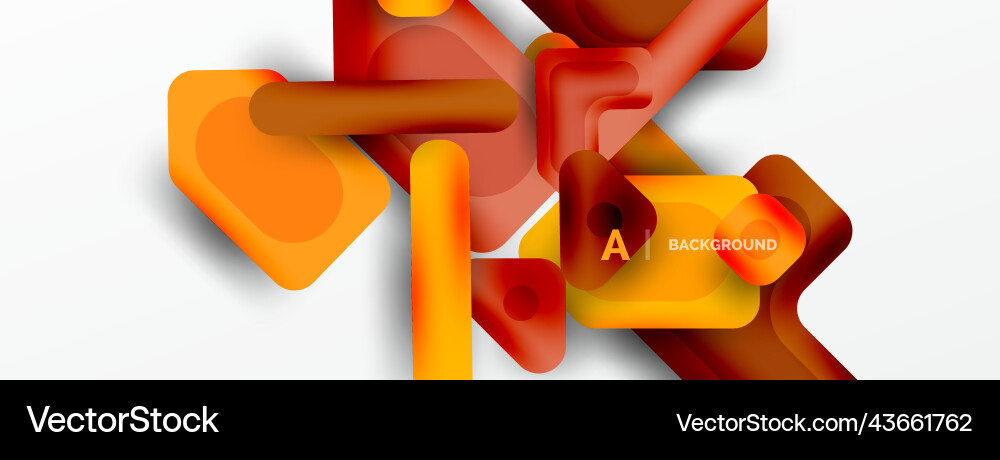 Minimal geometric abstract background colorful Vector Image