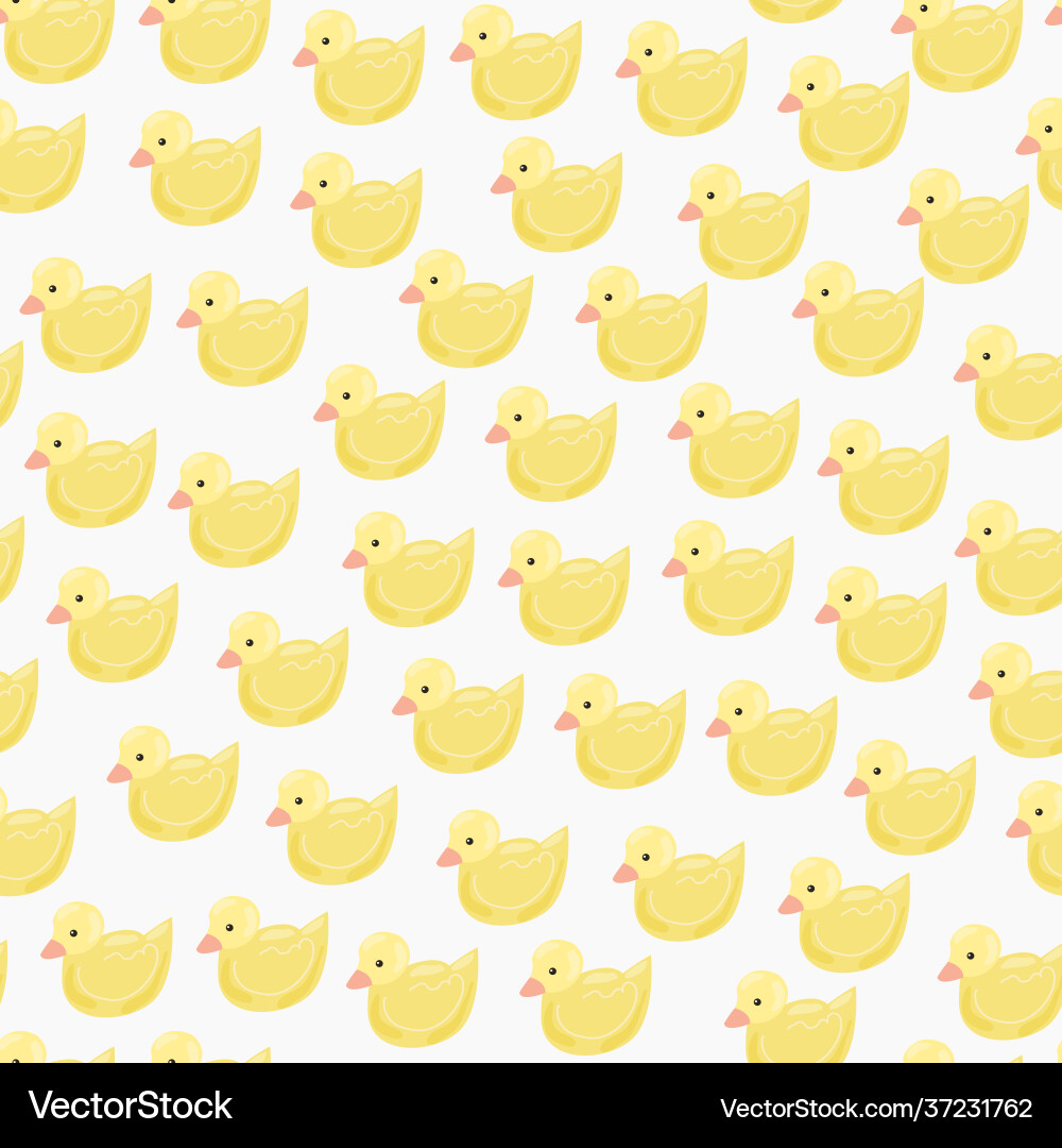 Seamless pattern with rubber ducklings Seamless pattern with rubber ducklings vector image