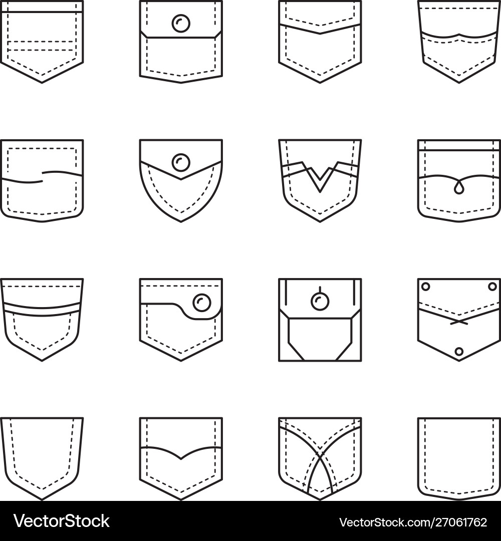 Taschenformen Textil Nähtuch Taschen Tasche Taschenformen Textil Nähtuch Taschen Tasche vektorbild