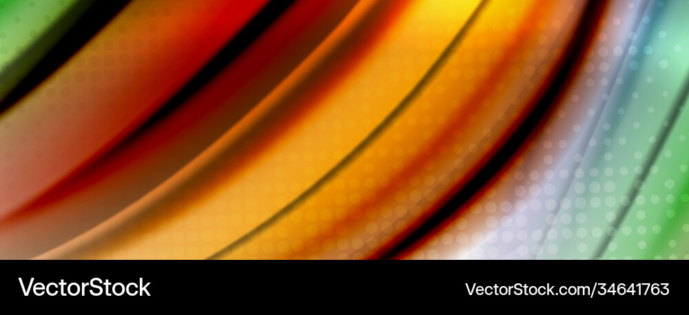Abstract background smooth flowing lines blurred vector image