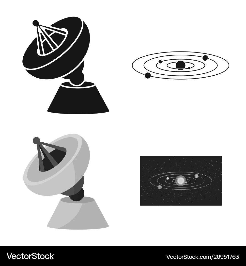 Astronomy and technology Vector Image