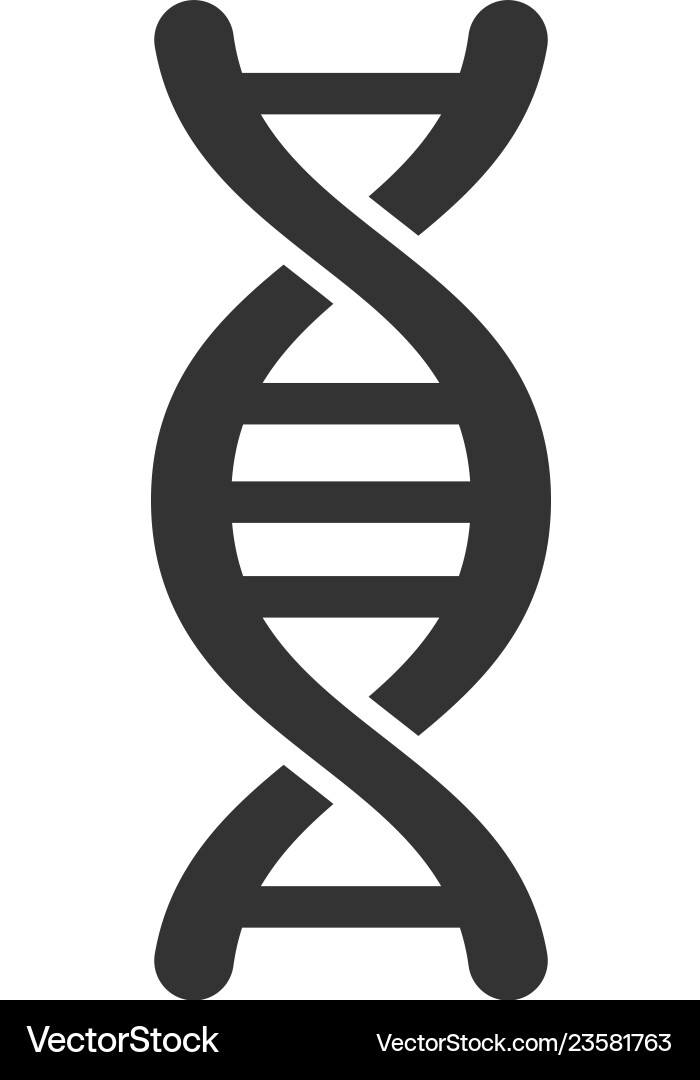DNA Helix Icon Template Vektorbild