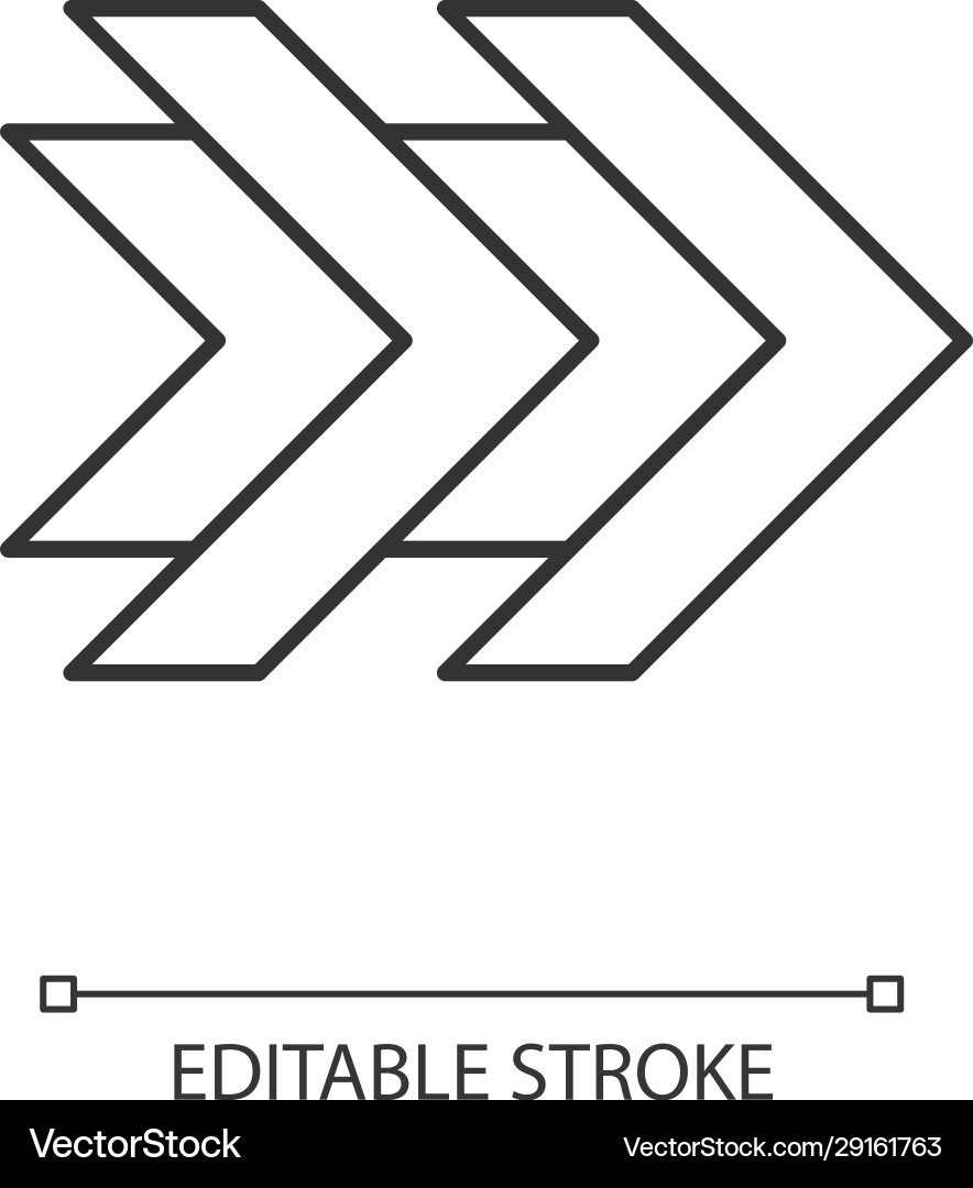 Forward Double Arrows Icon vector image