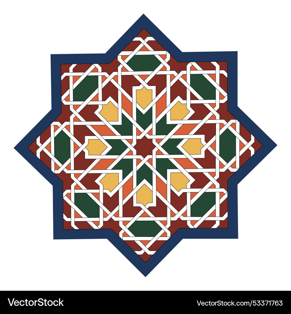 Intricate Arabesque Pattern – Free Vector | VectorStock