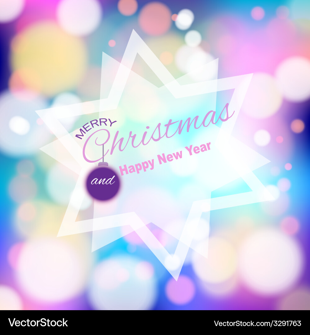 Magical background with colorful bokeh vector image