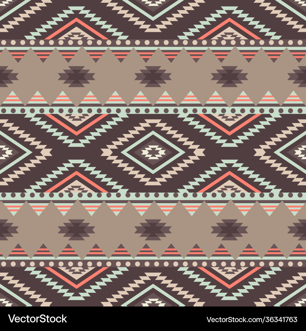 Native american seamless pattern Native american seamless pattern vector image