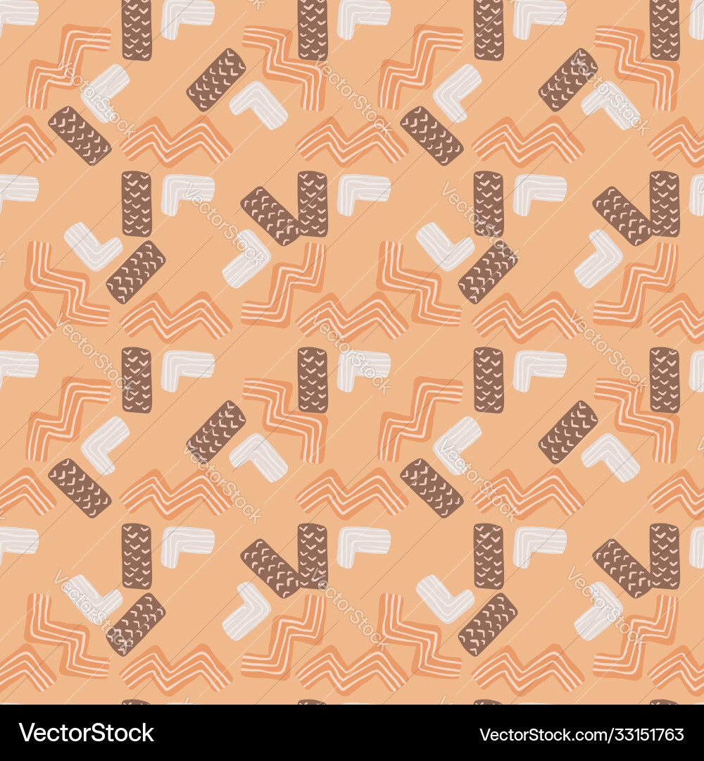 Random seamless geometry doodle pattern tetris Random seamless geometry doodle pattern tetris vector image