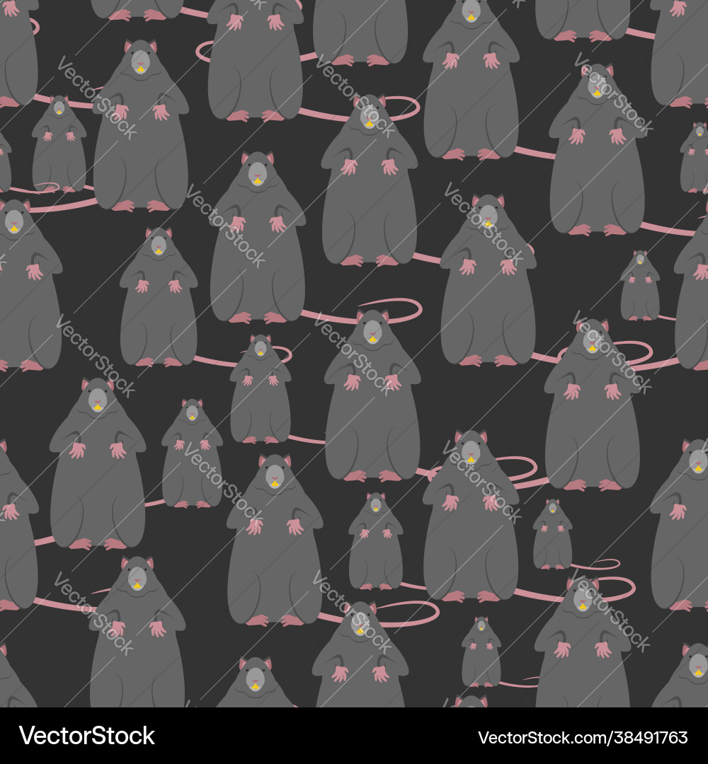 Rat pattern seamless gray mouse background texture Rat pattern seamless gray mouse background texture Vector Image
